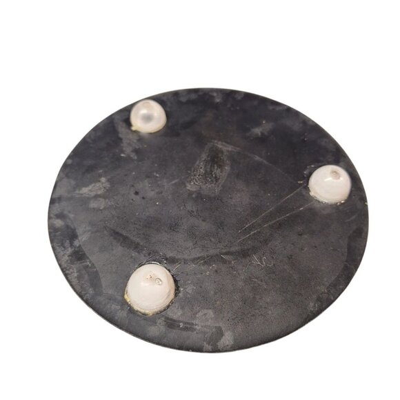 Abalone Black Shell Mother of Pearl Sea Ocean Vintage Resin Nautical Retro Stand - Picture 3 of 6